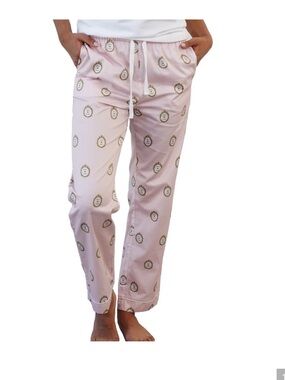 Pink Drawstring Lounge Pants pajama NWT press for champagne small
